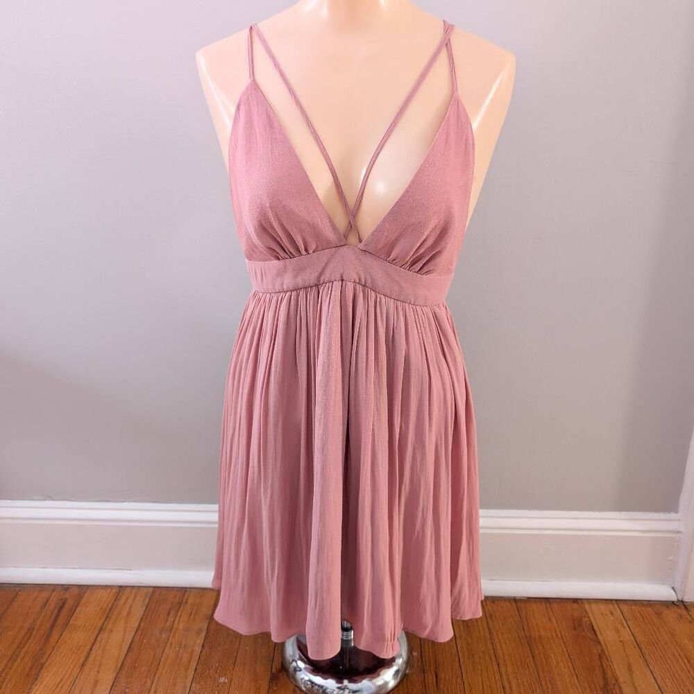 Forever 21 Strappy Dusty Rose Sundress